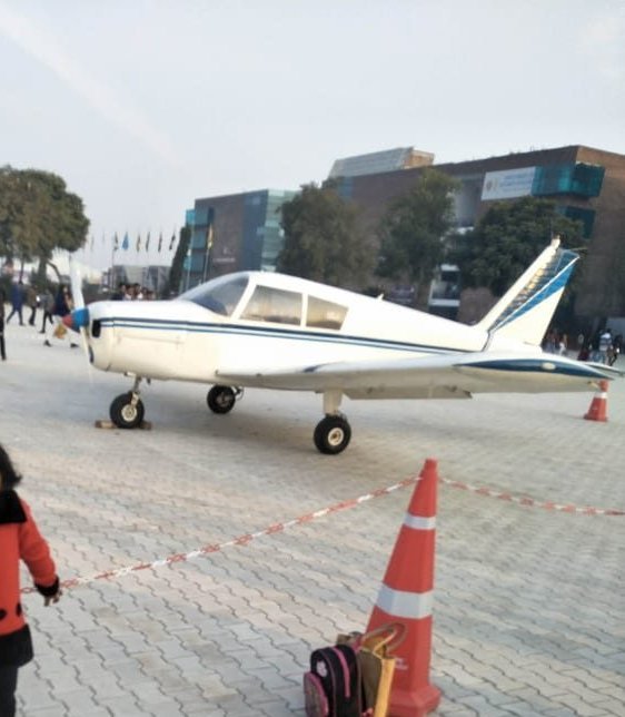 Piper PA-28 on display at the 106th Indian Science Congress